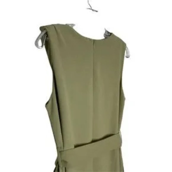 ASM ANNA Two Tone Sleeveless Fit Flare Dress Medium - Picture 3 of 8